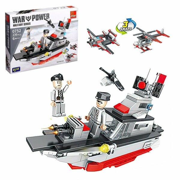 Military Series Aircraft Carrier Building Blocks (6 boxes set) 2250pcs- PZ0757 14