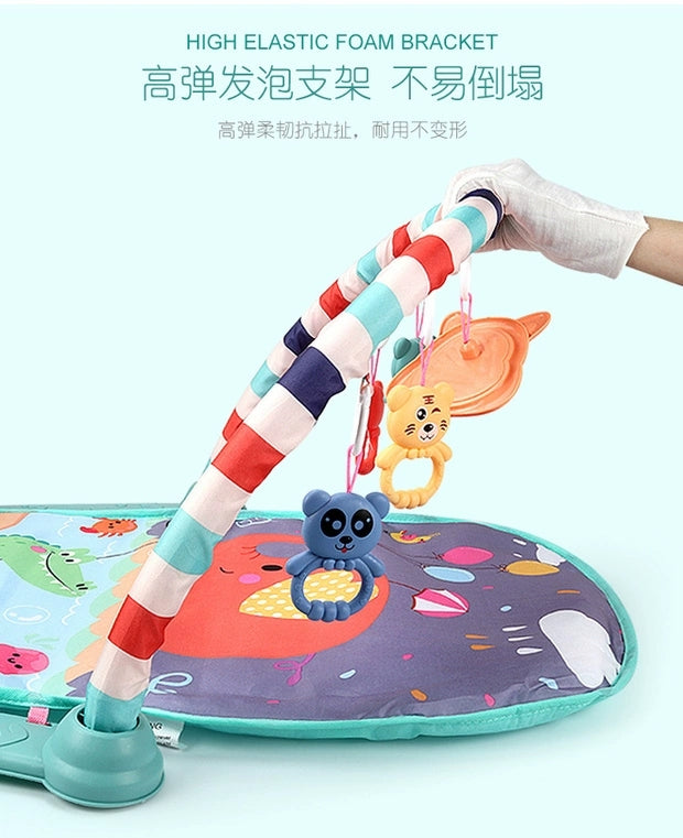 Evergreen Baby Tummy Time Activity Play Mat with Interactive Music Keyboard 10