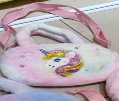 Unicorn Fluffy Bag Mixed Color- 11393 4