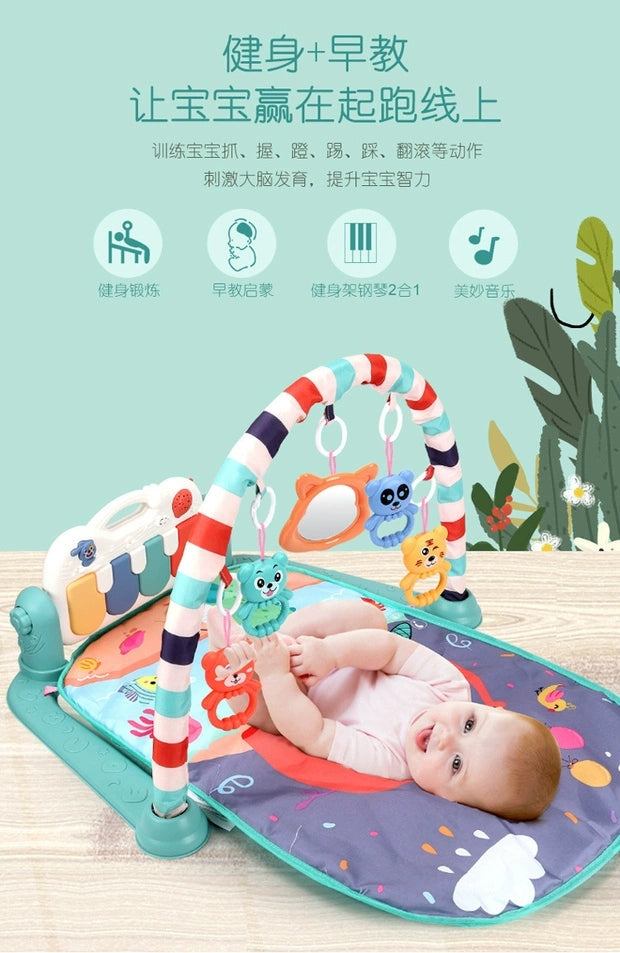 Evergreen Baby Tummy Time Activity Play Mat with Interactive Music Keyboard 11