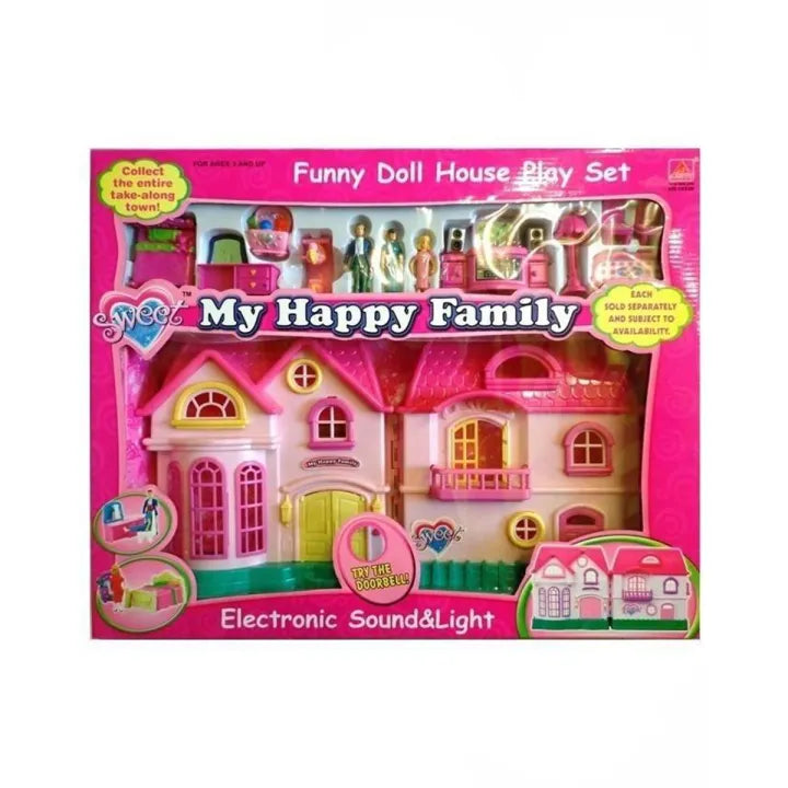 My Happy Family Doll House Play Set for Girls 3
