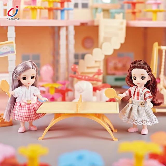 Doll House DIY Assembly Princess Villa Toy with | 95pcs-QC668-40A 6