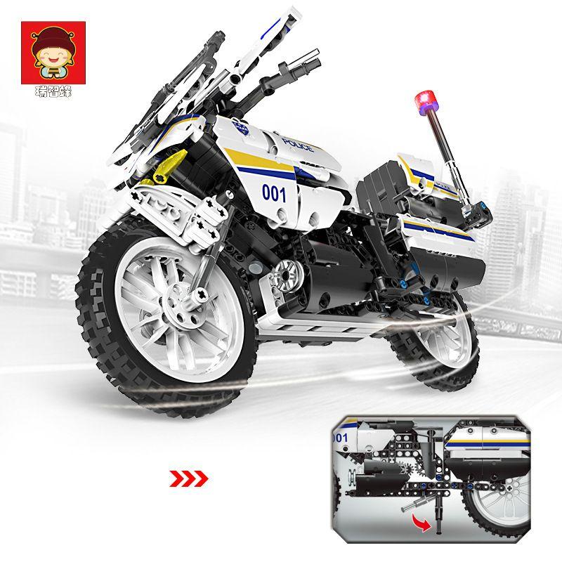 SWAT Motorcycle Model Building Blocks | 720pcs- RB839 6
