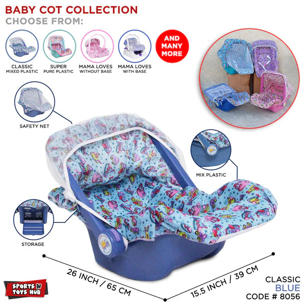 Mama Love Classic Carry Cot with Net Hood 4