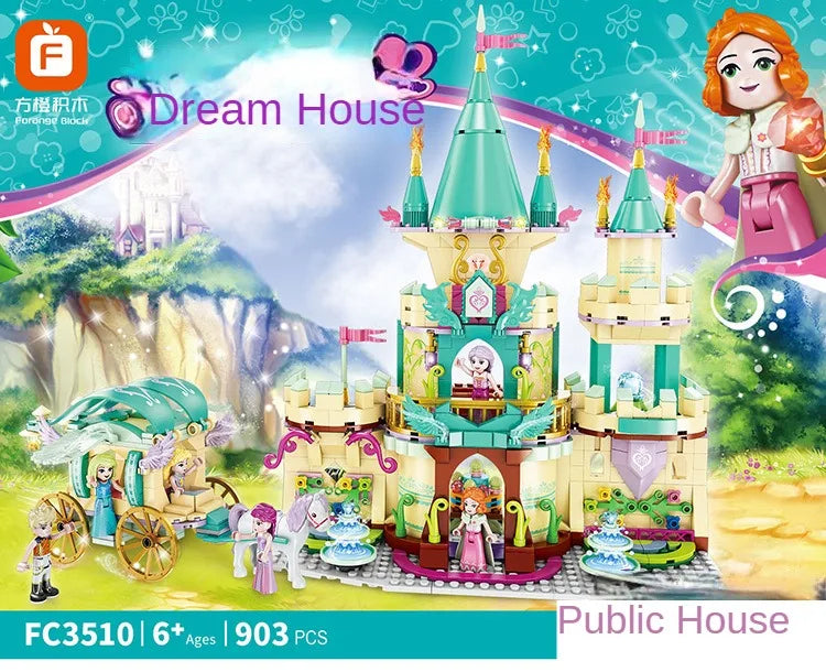 Cinderella Castle Building Blocks |903PCS- FC3510 9