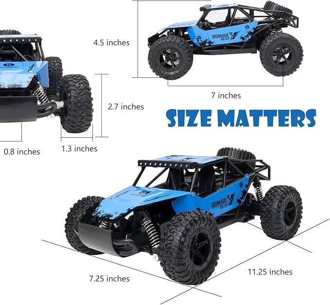 All Terrains Offroad Monster Remote Control Truck with Rechargeable Battery- UJ99-3615BK 2