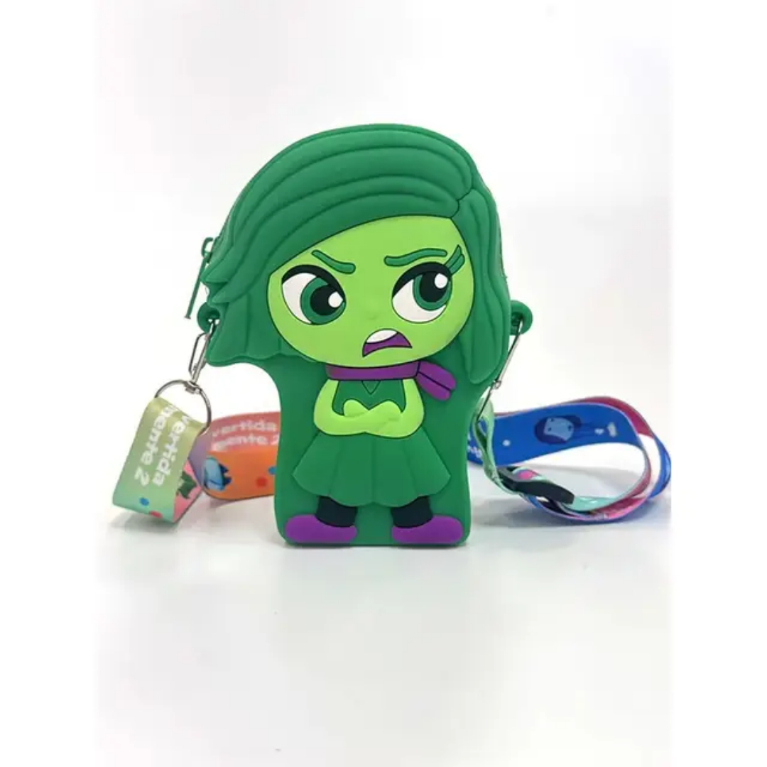 Branded Silicone Bags – Cute Cartoon Shoulder Bags for Kids (Mixed Designs + Strap)- 49312 5