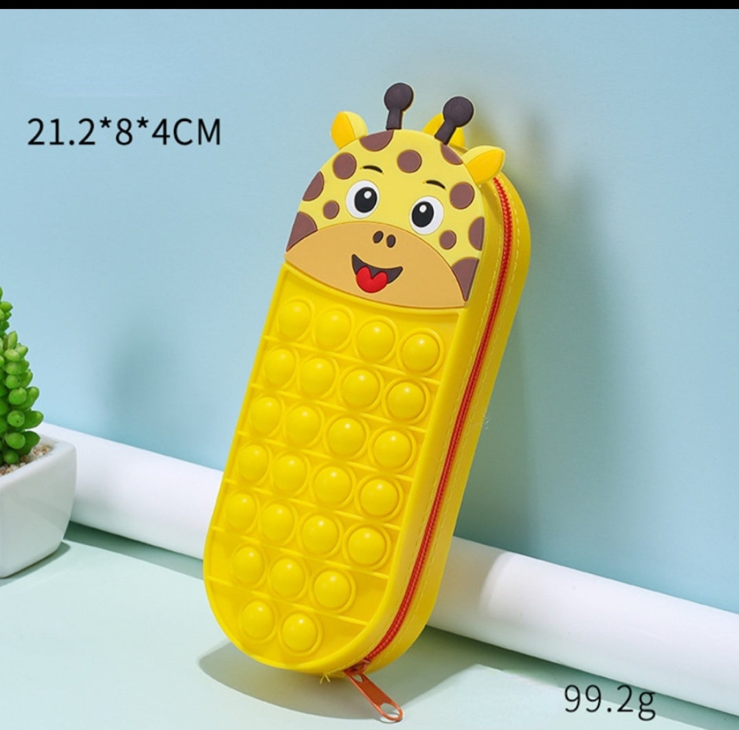 Silicone Pop-It Pencil Box- 21x8x4cm- Mixed Design & Color-109242 5