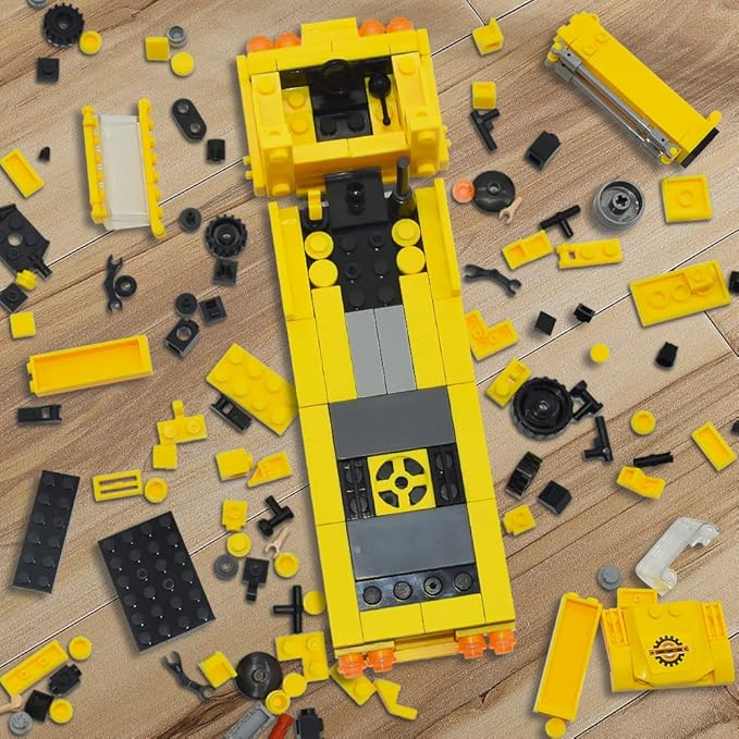 Construction Crane Vehicle 16 in 1 Creative STEM Building Blocks | 482PCS- RB22006 9