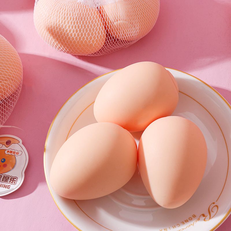 Real Egg Squishy Toy 3Pcs/net 16 net bags/Box TK2164 2