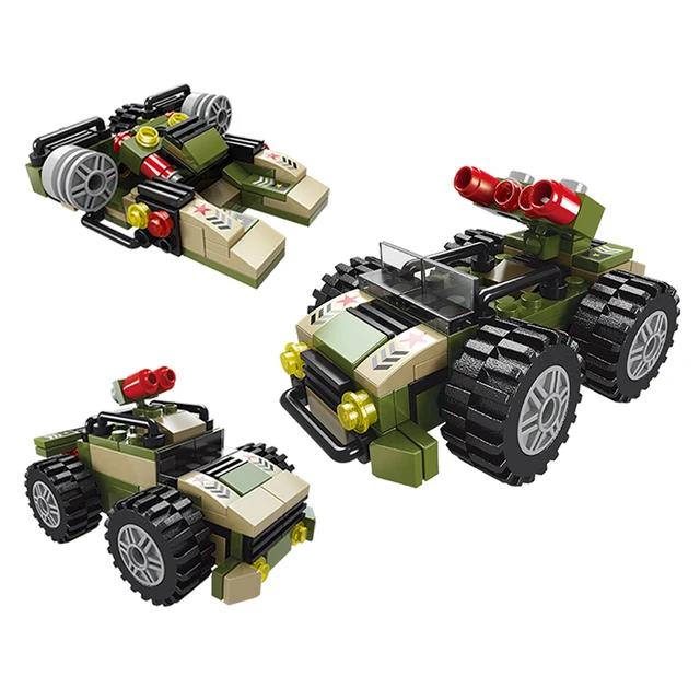 Military 6in1 Tank & Armored Vehicles Building Blocks Set for Boys | 791PCS- LXA462 6
