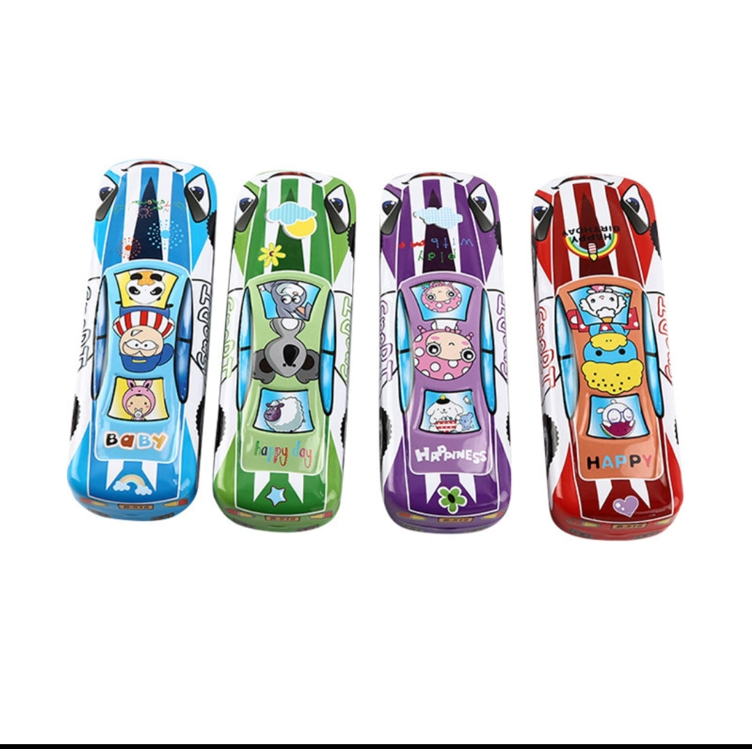 Steel Pencil Box- Mixed Design 6