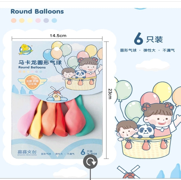 Balloon 6 Pcs Card Pack- TK9927-30