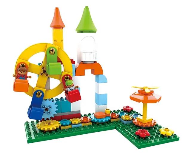 Kids DIY Educational Playing interlocking Toy Blocks Paradise Series 2