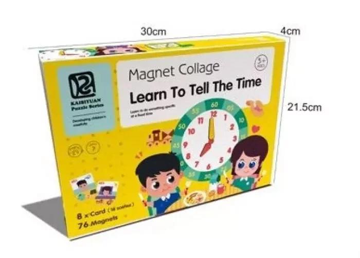 Magnet Puzzle Collage Learn to tell Time- 196869 4