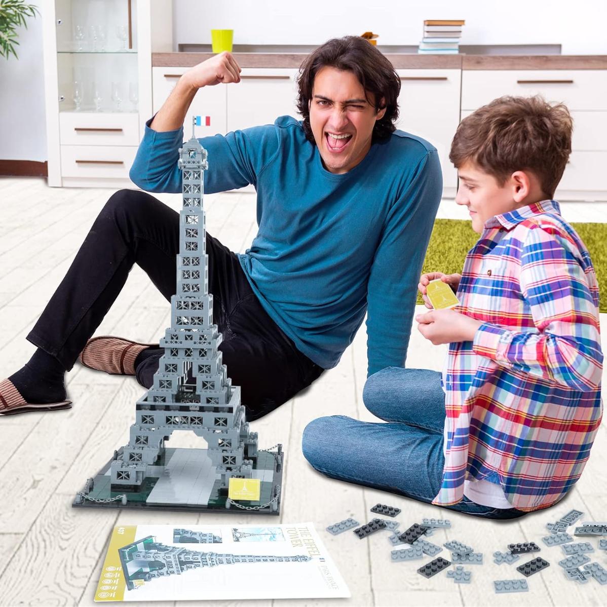 Eiffel Tower Building Block Toys Paris Architecture 3D Model Set for Adult and Kids |1820Pcs- LXA437 6
