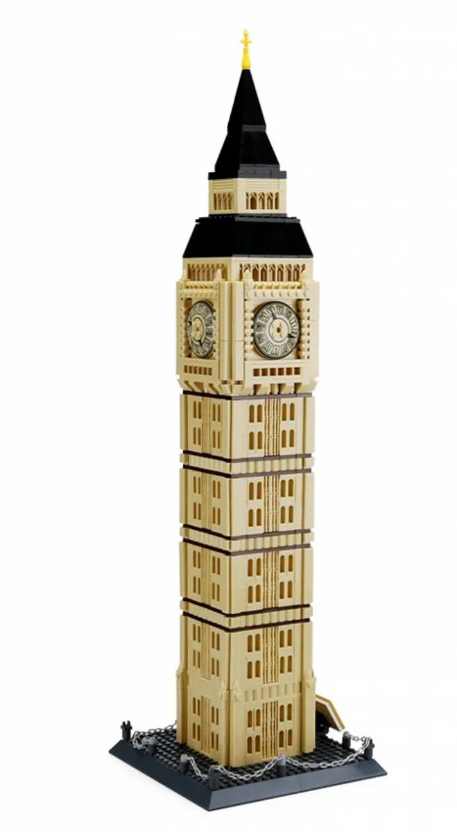 Big Ben Clock Tower Building Blocks London Architecture | 1879PCS-LXA445 3