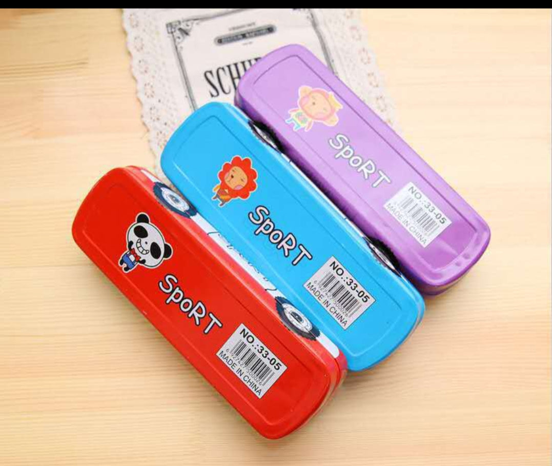 Steel Pencil Box- Mixed Design 7