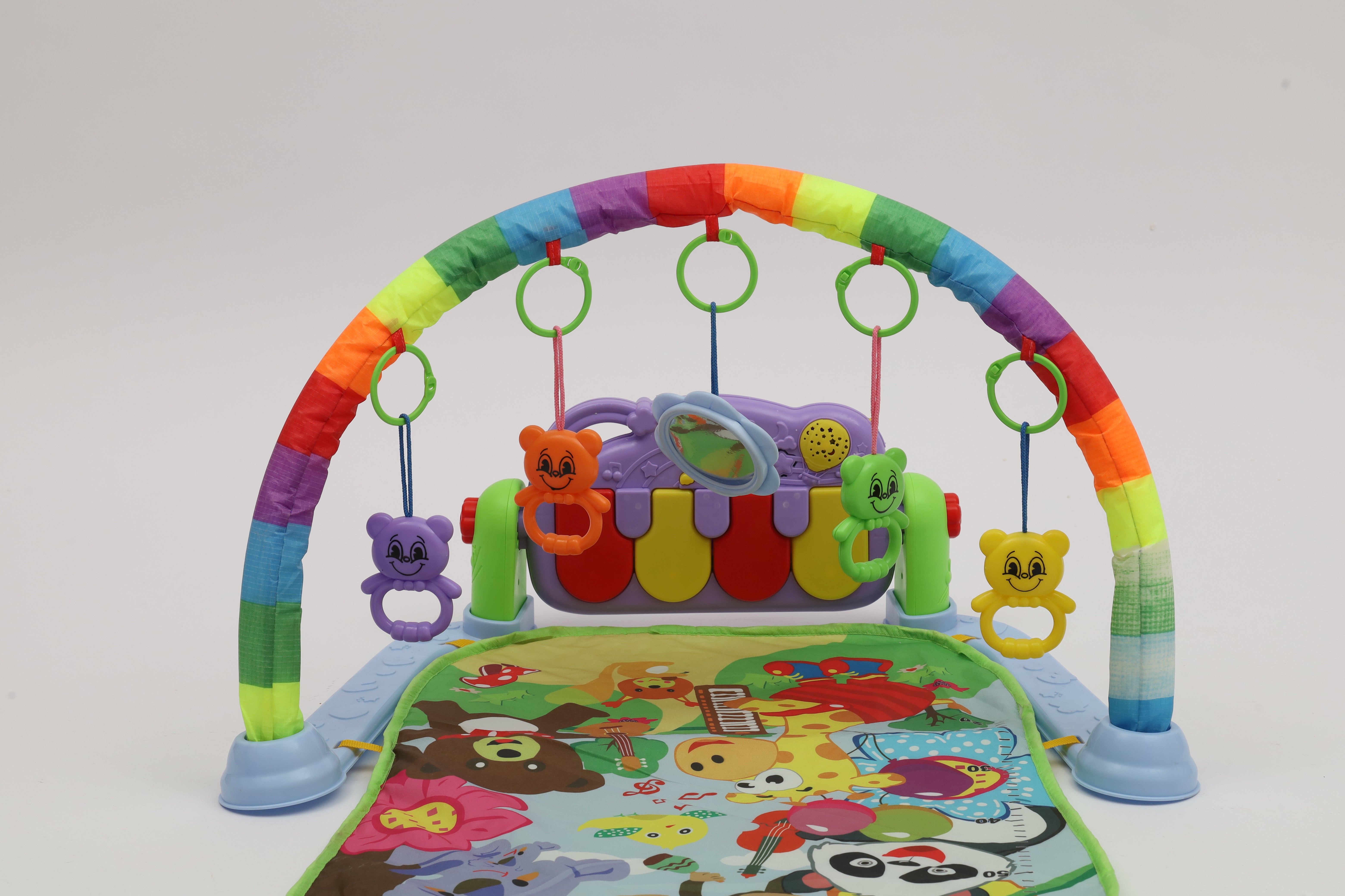 Evergreen Baby Tummy Time Activity Play Mat with Interactive Music Keyboard 18