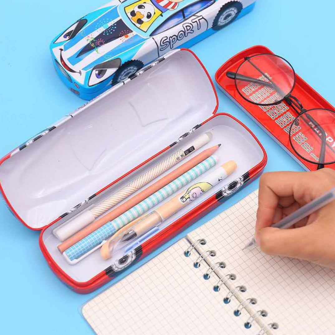 Steel Pencil Box- Mixed Design 4