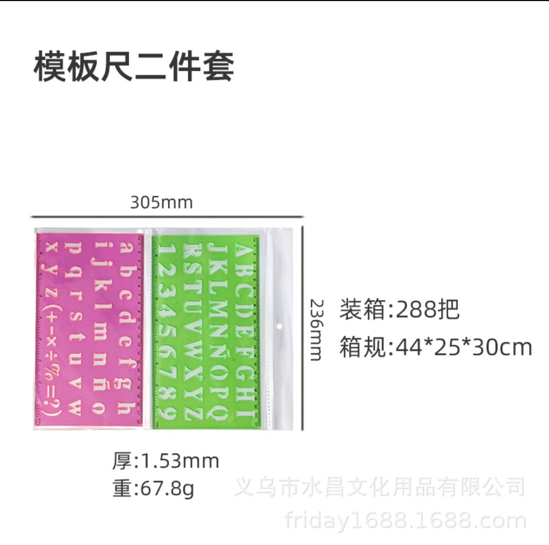 Stencil Set Sketch Book 10