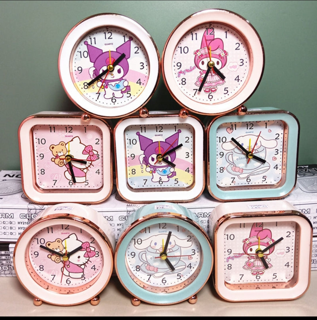 Hello Kitty, Kuromi Alarm Clock- Mixed Color-HY2208-2209A 8