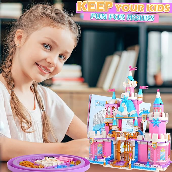 Swan Lake Castle Building Blocks Set | 883PCS- LXA451 4