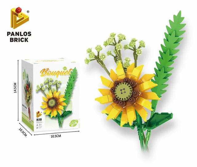 Brick Flower Bouquet Building Kit-6 Boxes-PZ65500 9