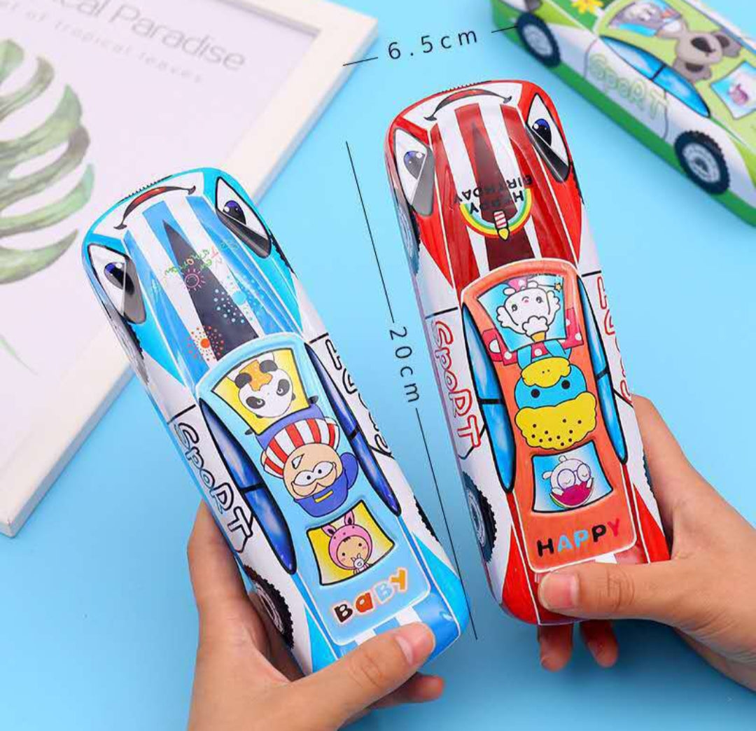 Steel Pencil Box- Mixed Design 3