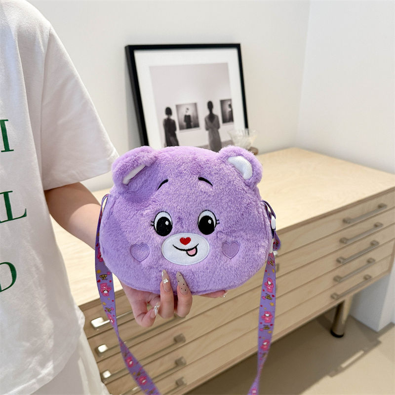 Teddy Bear Fluffy Bag Mixed Color- 07022 6