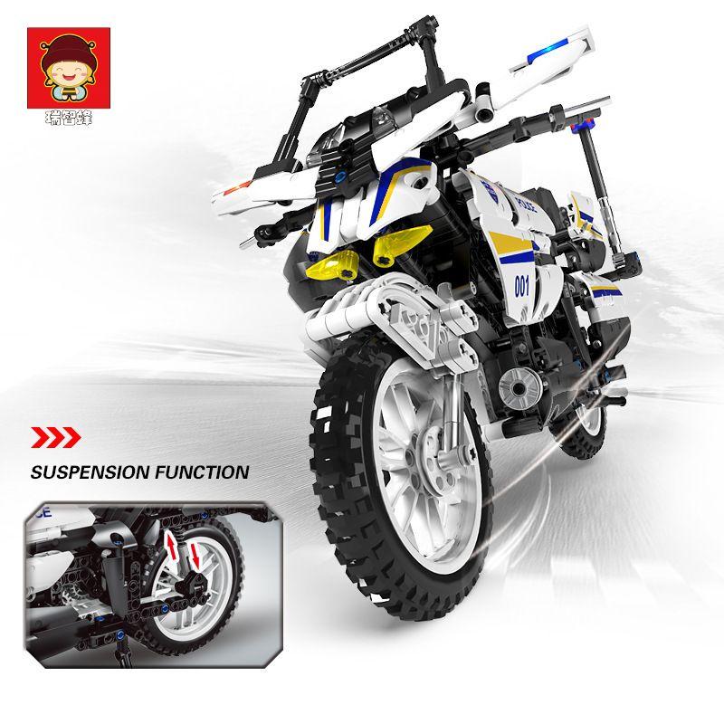 SWAT Motorcycle Model Building Blocks | 720pcs- RB839 8