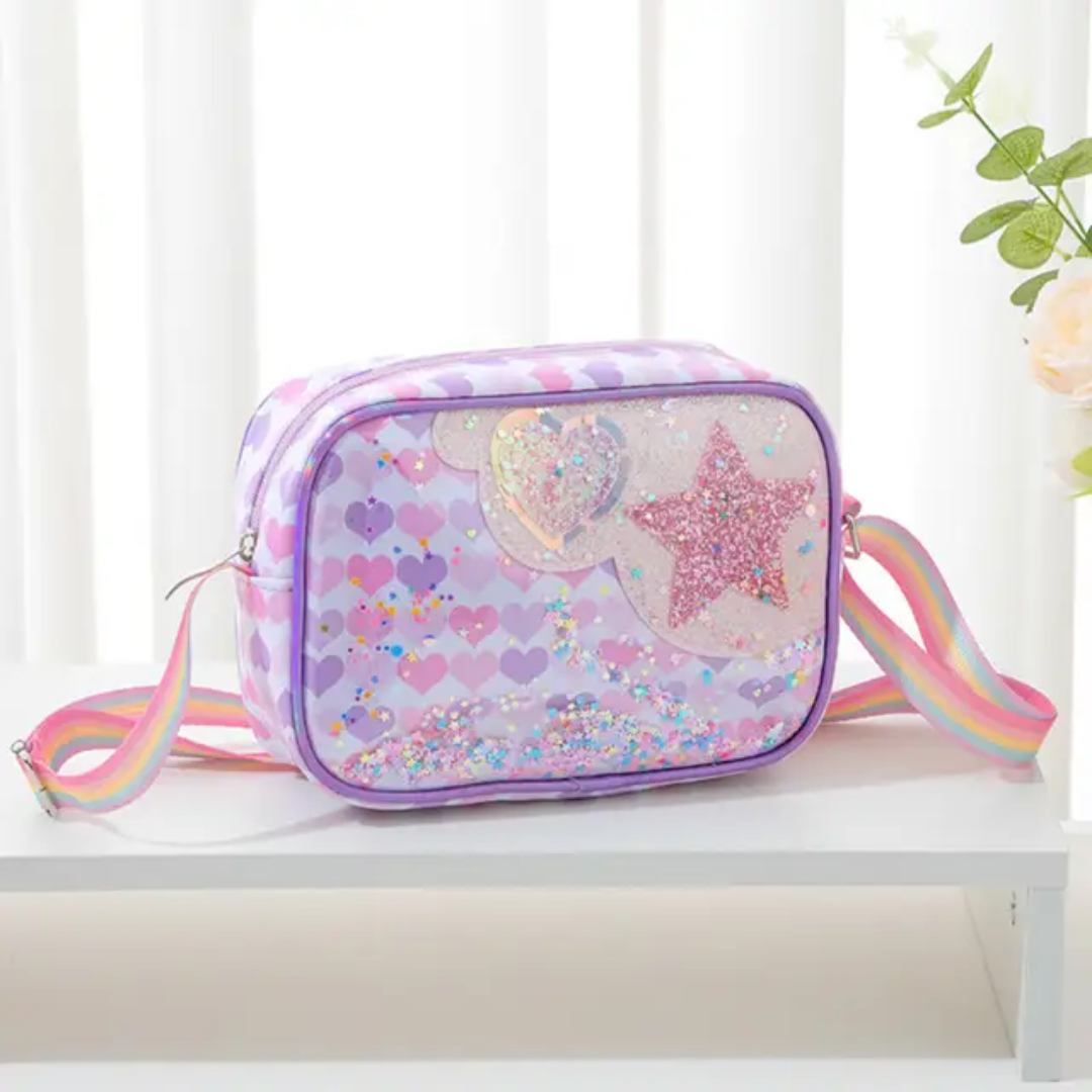 Rectangle Star Cross Body Bag with Strap 18*6*14- 118803 4