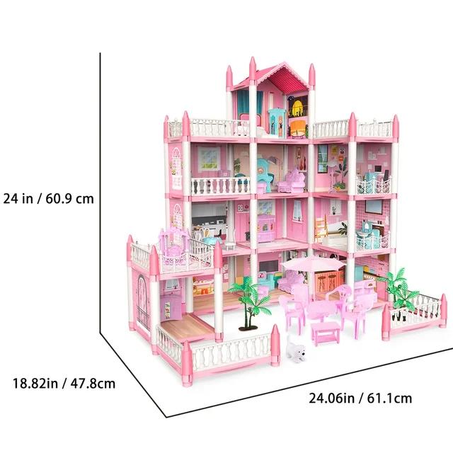 Beautiful DreamHouse, Doll House Playset with 170+ Accessories 11