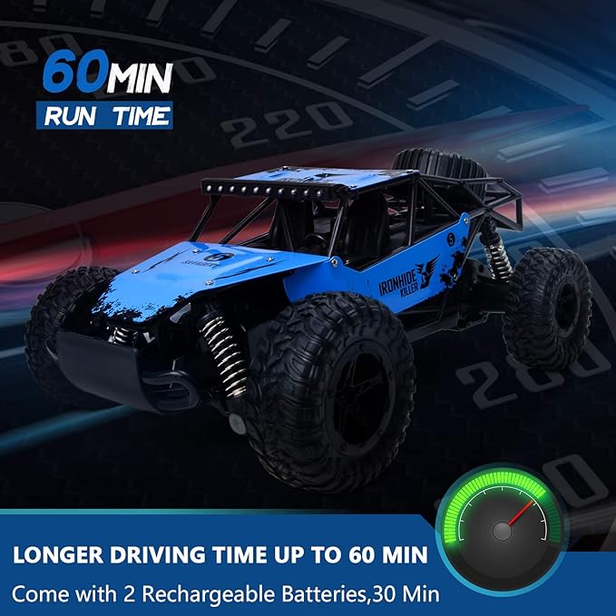 All Terrains Offroad Monster Remote Control Truck with Rechargeable Battery- UJ99-3615BK 4