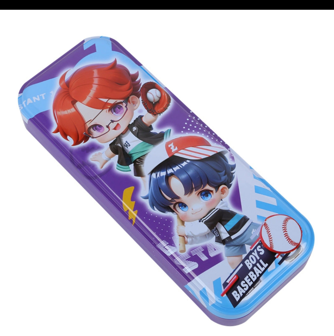 Steel Pencil Box- Mixed Design 11