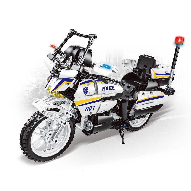 SWAT Motorcycle Model Building Blocks | 720pcs- RB839 9
