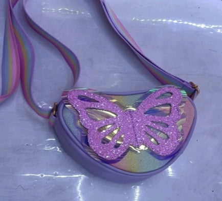 Butterfly Heart Cross Body Bag Mixed Color 21*6*7cm- 119582 2