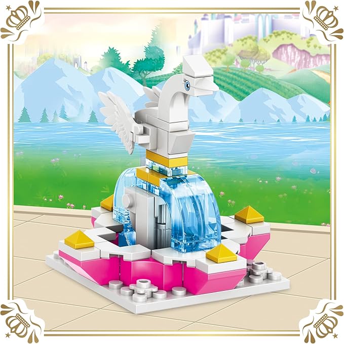 Swan Lake Castle Building Blocks Set | 883PCS- LXA451 5
