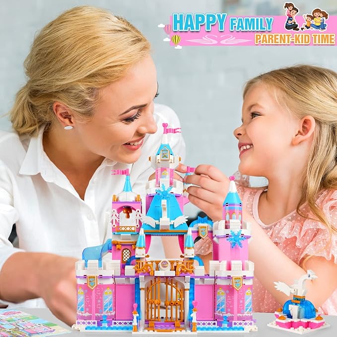 Swan Lake Castle Building Blocks Set | 883PCS- LXA451 7