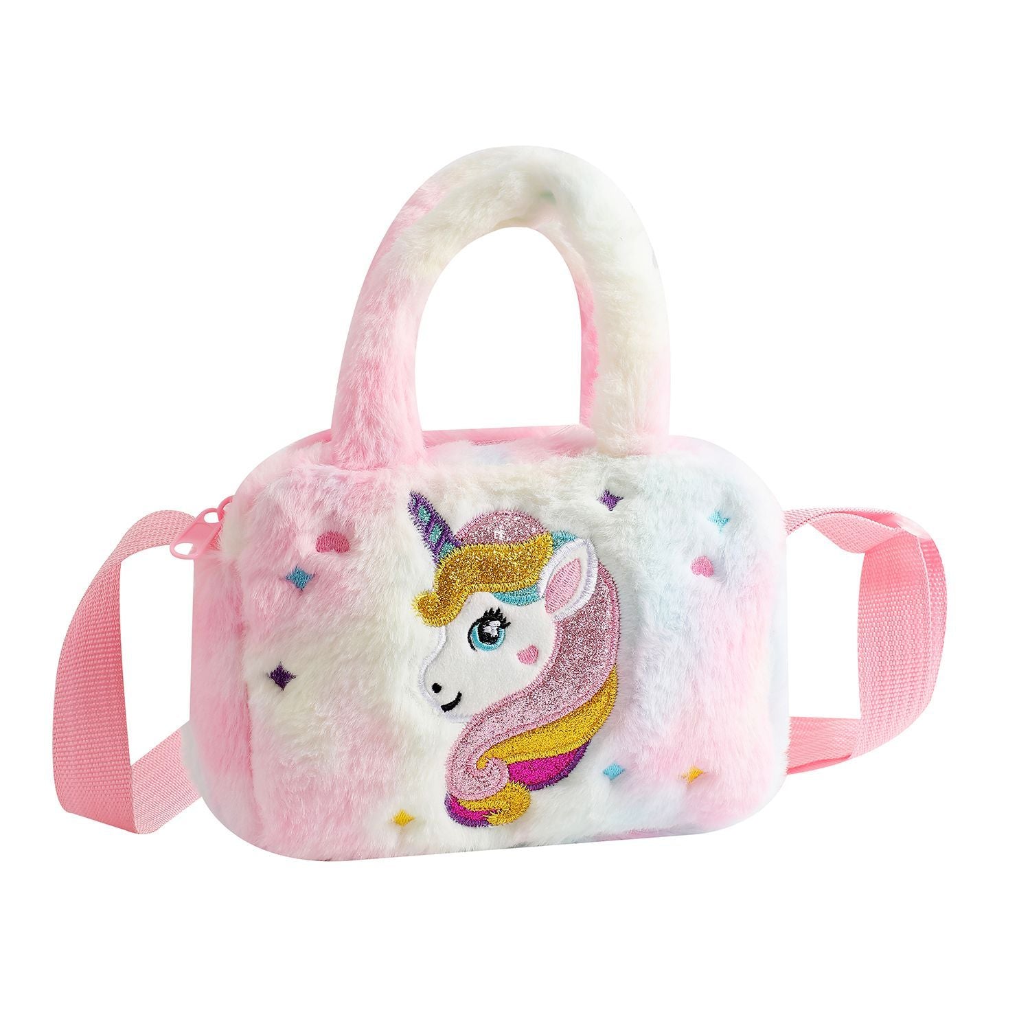 Unicorn Fluffy Bag Mixed Color- 11393 7