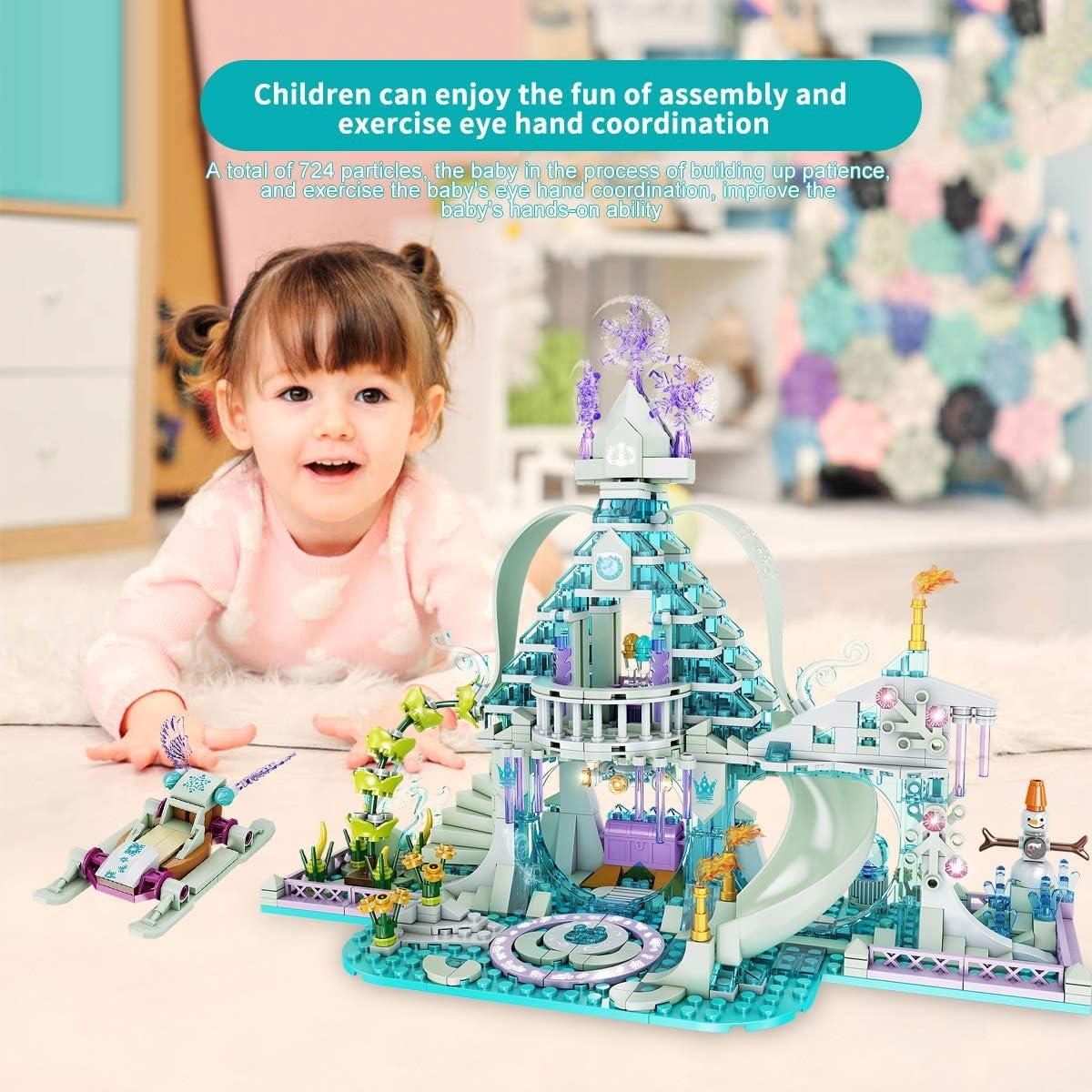 Frozen Elsa Castle Crystal House Building Blocks | 724pcs- FC3509 4