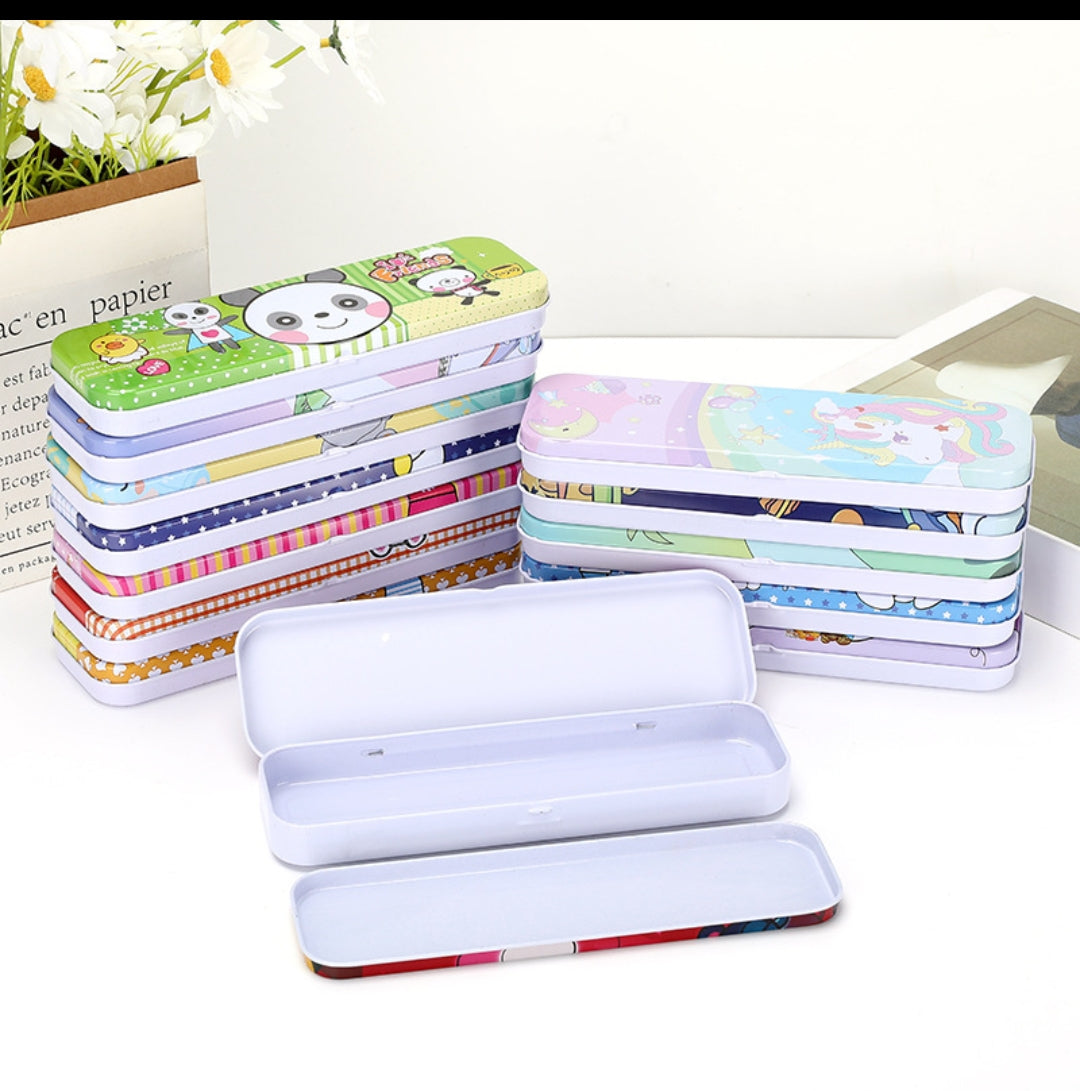 Steel Pencil Box- Mixed Design 19